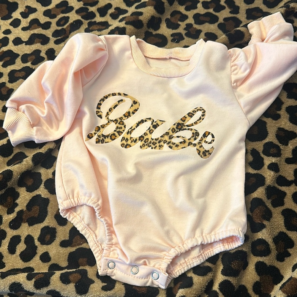 Pink Babe Long Sleeved Onsie! Size 70 (6-12 Months)